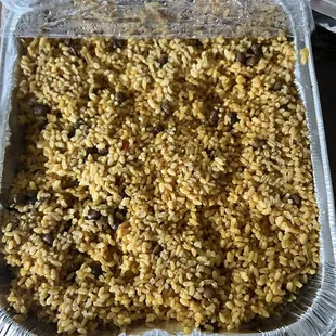 Arroz con gandules (catering)