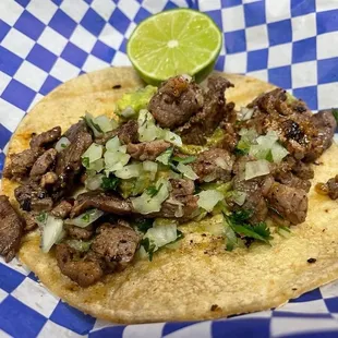 Carne asada taco