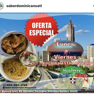 Lunch specials only 6.99 plus tax