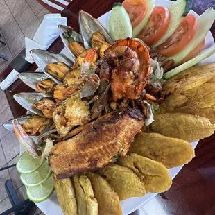 Seafood platter