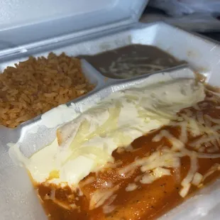 This is the Cheese Enchiladas