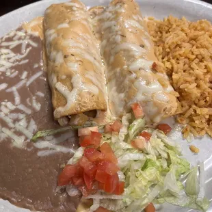 King Enchiladas with chicken