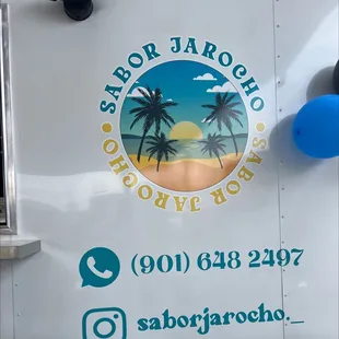 the logo on the side of a food truck