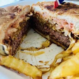 Dominican chimi sandwich