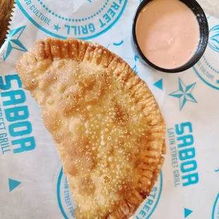 Empanadas, your choice of filling ground beef, barbacoa, chorizo or chicken.