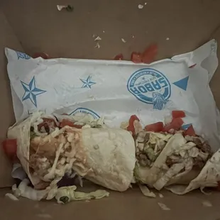 Maybe I ordered "street" tacos and they were kicked around the street?!? ‍