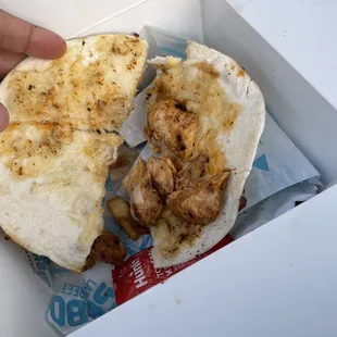 Apparently a cheese quesadilla- no cheese