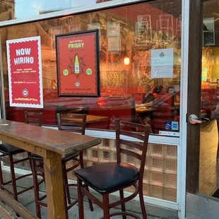 Outdoor seating