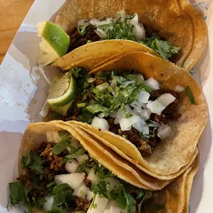 Beef tacos authenticos