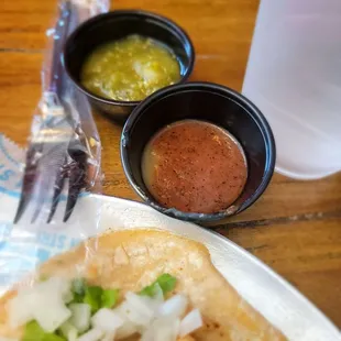 Habanero &amp;Verde salsa