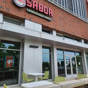Patio seating!