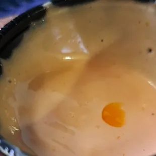 Literally a squeeze of the dipping sauce. Wasn&apos;t even enough to finish the half of empanada I paid full price for!