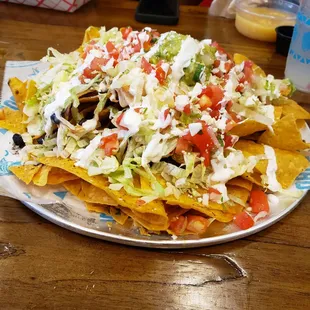 Chicken nachos. The best bang for your buck.