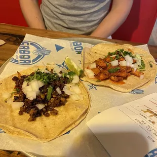 Al Pastor Pork and Chorizo Sausage Tacos