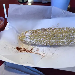 Elote loco.  Incredible flavor.