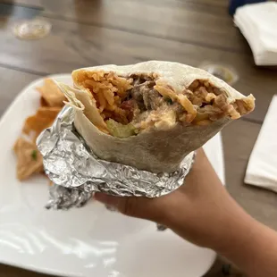 Carne asada burrito