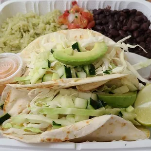 Fish Taco Plate
