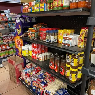  grocery store filled with food