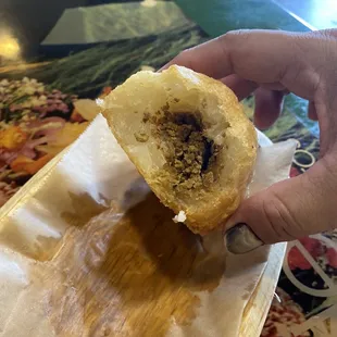 Yucca turnover meat filling