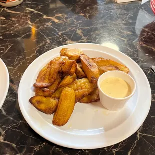 Plantains with Mantequilla