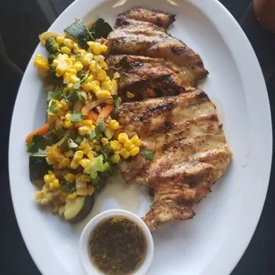 Pechuga con vegetales