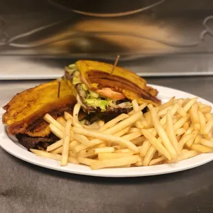 Jibarito de churrasco!!