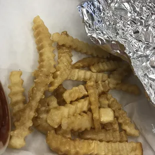 French Fries that accompanied the torta