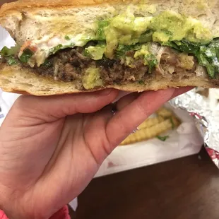 Inside of half of the torta... is was better than it appears.