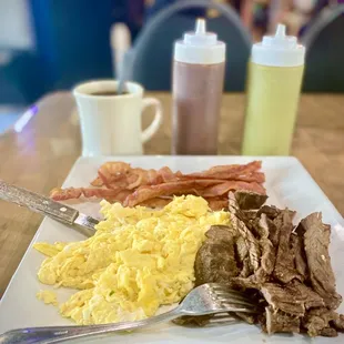 Steak, eggs &amp; bacon (à la carte)