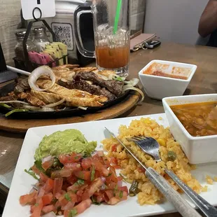 Fajitas and Michelada