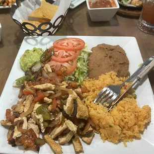 Chicken fajitas
