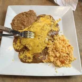 Enchilada plate