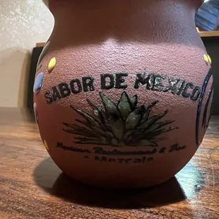 Charming coffee cups that they serve the &quot;cafe de olla&quot; in