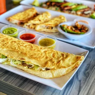 Hand made machetes &amp; and made tortillas for tacos gobernador