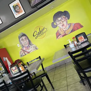 the interior of a restaurant