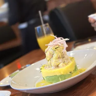 Causa acevichada with avocado. It was simply delish