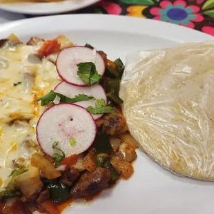 Pastor Alambre Tacos.  I could not taste the pineapple, but delicious all the same.