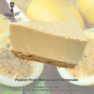 Passion Fruit Cheesecake
Maracuya