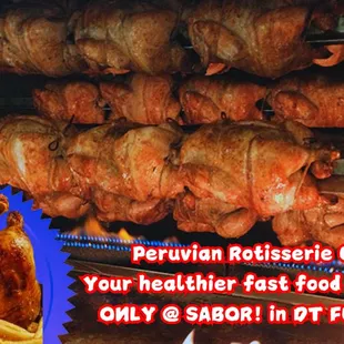 Pollo A La Brasa
Your healthier fast food alternative 
Only @ SABOR! in DT Fullerton