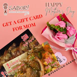 Get a Gift Card for MOM!