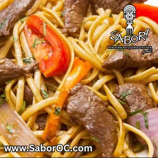 Tallarin Saltado de Carne
www.saboroc.com/menu