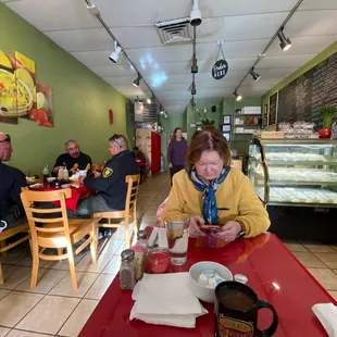 Interior. Simple, clean, comfortable. And the locals like it.