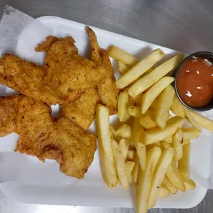 fish and chips, food