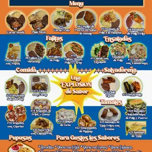 ramen and noodles, menu