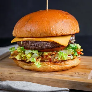 a cheeseburger