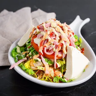 a salad in a bowl