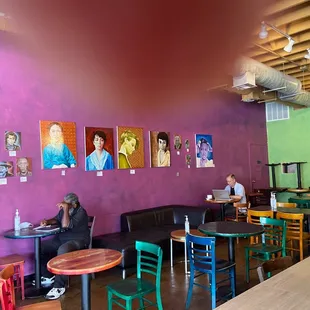 Colorful. The colors of Southern California. A wonderful place to work, drink and eat