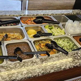Salsa bar! Fresh and yummy!