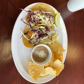 Baja Style Fish Taco Plate