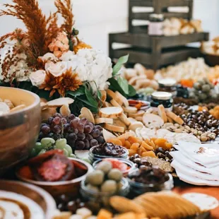 A complementary feast for the eye is guaranteed with all of our grazing tables.